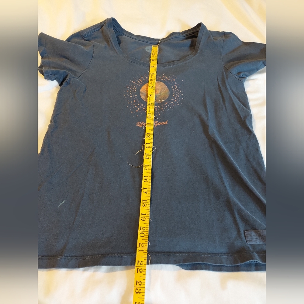 Life Is Good Blue Women's Graphic Tshirt Bundle - Metallic Sun & Star - S - Picture 7 of 10